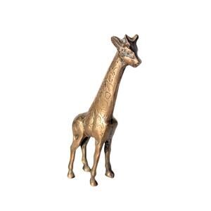 Vintage Brass Giraffe Figurine